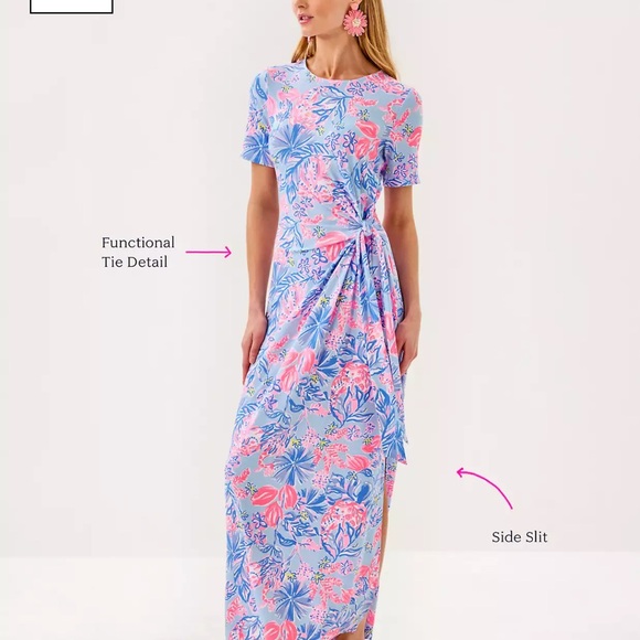 Lilly Pulitzer Dresses & Skirts - NWT $168 Lilly Pulitzer XL Chace Maxi Dress in “Elephant Splash”